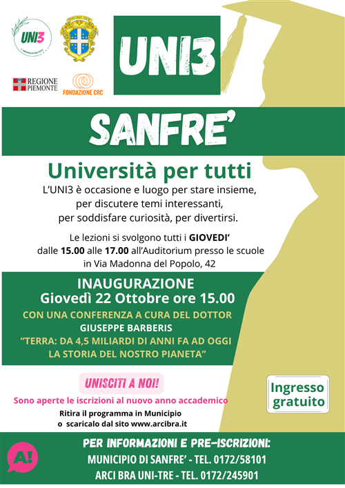 UNI3 DI SANFRE: un occasione per conoscere e crescere insieme