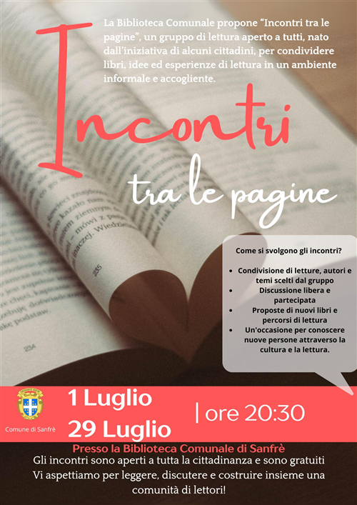 Gruppo di lettura aperto a tutti!