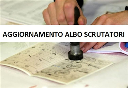 Aggiornamento Albo Unico SCRUTATORI DI SEGGIO ELETTORALE